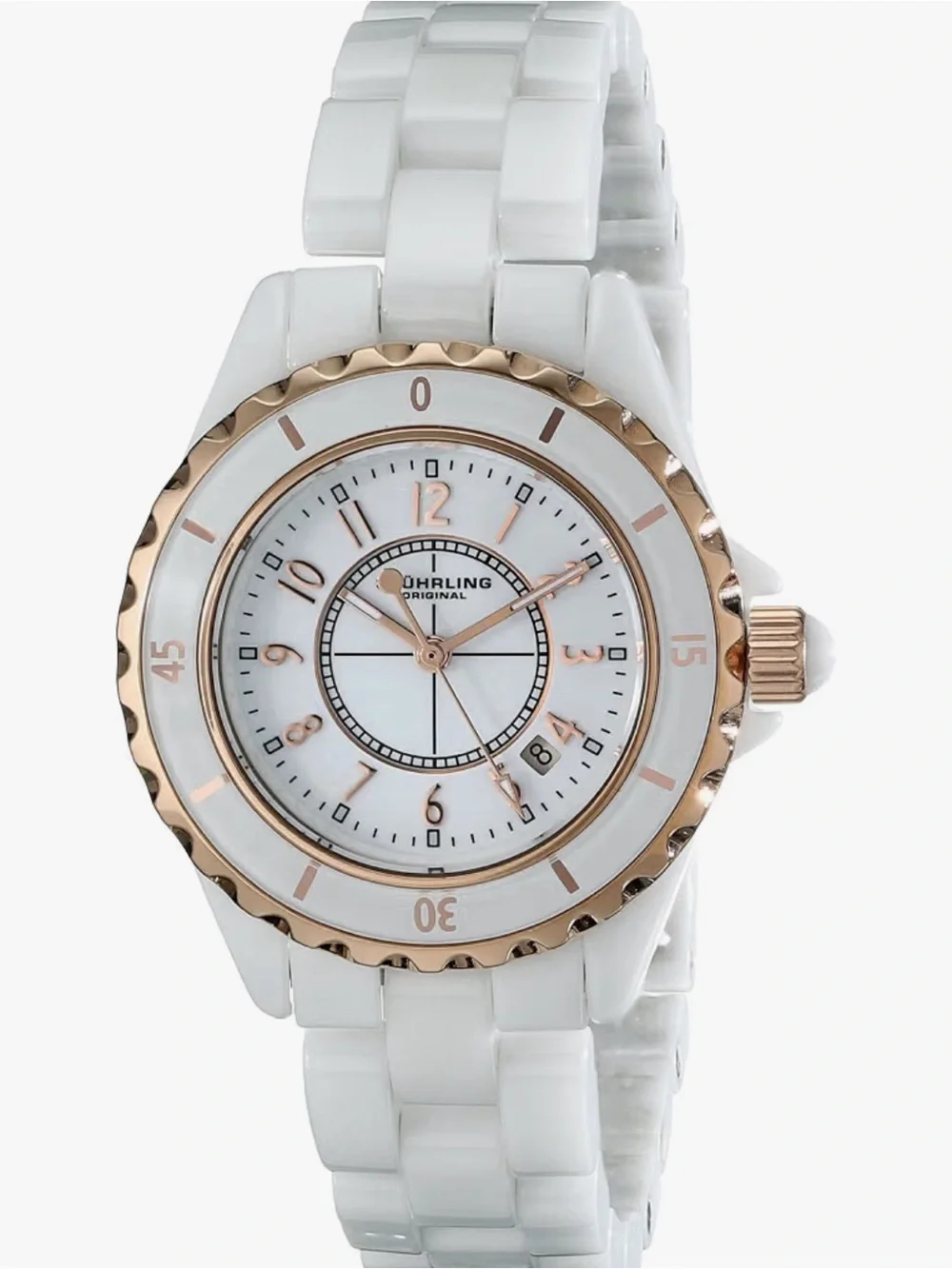 STÜHRLING ORIGINAL Women’s Watch 35mm Rose Gold Tone Ceramic